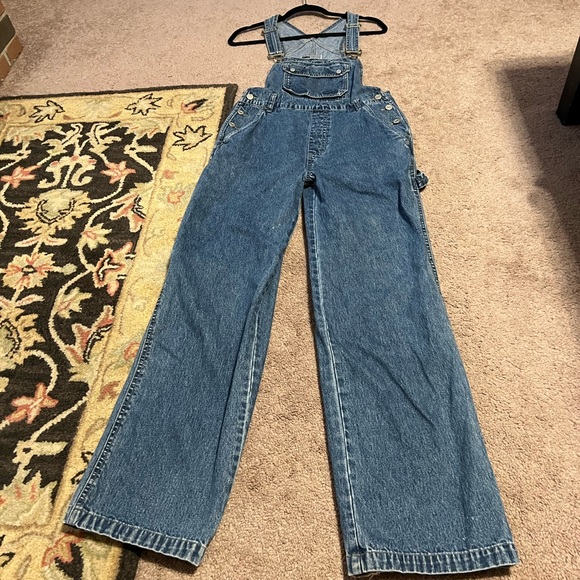SOLD*** S SQZ Overalls Vintage Faded Denim Light Wash - Picture 2 of 9